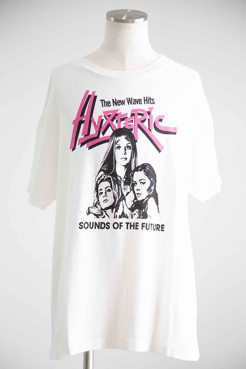 Rakuten - 送料無料 トップス HYSTERIC GLAMOUR ヒステリックグラマー SOUND OF THE FUTURE オーバーサイズTシャツ / ホワイト 返品交換不可