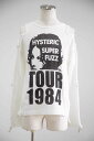 送料無料 トップス HYSTERIC GLAMOUR ヒステリックグラマー TOUR 1984 プルオーバー /ホワイト 返品交換不可