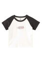 トップス X-girl エックスガール OVAL LOGO EMBROIDERY RAGLAN S/S BABY TEE / ホワイト 返品交換不可(4)
