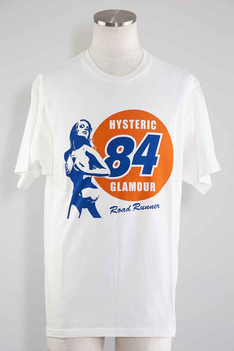 送料無料 トップス HYSTERIC GLAMOUR ヒステリックグラマー HYS’84 Tシャツ / ホワイト 返品交換不可