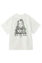 トップス X-girl エックスガール COLLAGE CAMO FACE S/S BIG TEE DRESS / ホワイト 返品交換不可