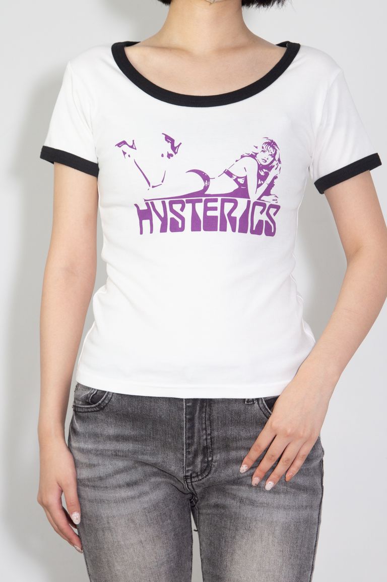 送料無料 トップス HYSTERIC GLAMOUR ヒステリックグラマー WOMAN SCORPION チビTシャツ / ホワイト 返品交換不可