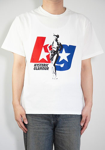 送料無料 トップス HYSTERIC GLAMOUR WICKED WAY Tシャツ / ホワイト 返品交換不可