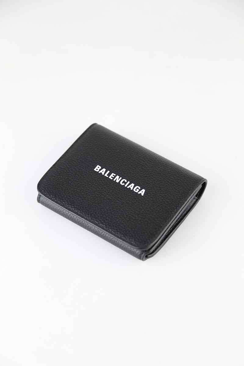 バレンシアガ 財布（メンズ） 送料無料 ファッション雑貨 BALENCIAGA バレンシアガ CASH MINI WALLET / ブラック 返品交換不可