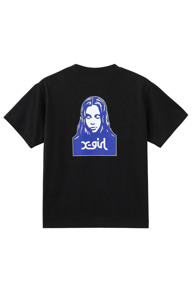 Rakuten - 送料無料トップス X-girl エックスガール FACE S/S TEE / ブラック 返品交換不可