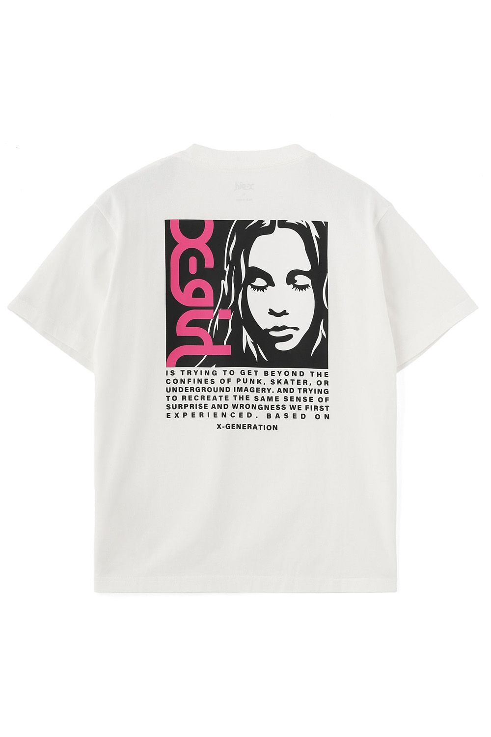 Rakuten - 送料無料トップス X-girl エックスガール SIDE LOGO FACE LABEL S/S TEE / ホワイト 返品交換不可