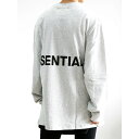 送料無料 トップス FEAR OF GOD FOG ESSENTIALS フィアオブゴッド エッセンシャルズ BACK LOGO L/S TEE / グレー 返品交換不可