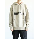 送料無料 トップス FEAR OF GOD FOG ESSENTIALS フィアオブゴッド エッセンシャルズ FRONT LOGO KNIT HOODIE / モス 返品交換不可