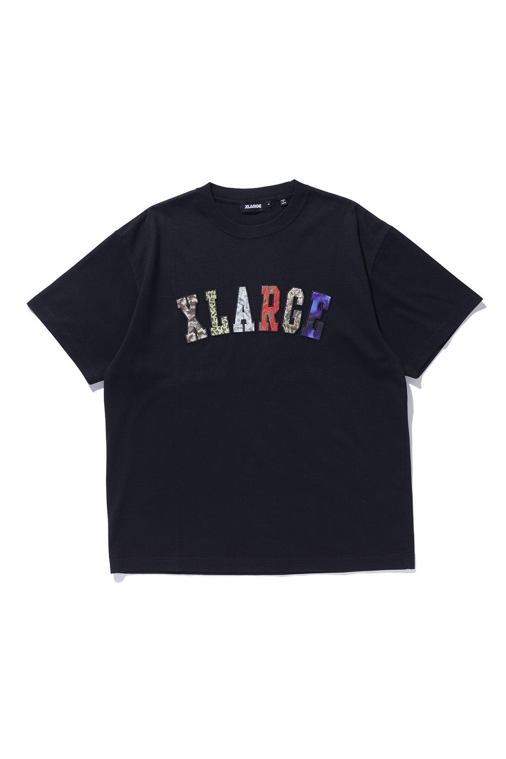 樂天商城 - トップス XLARGE エクストララージMIX LOGO S/S TEE / ブラック 返品交換不可