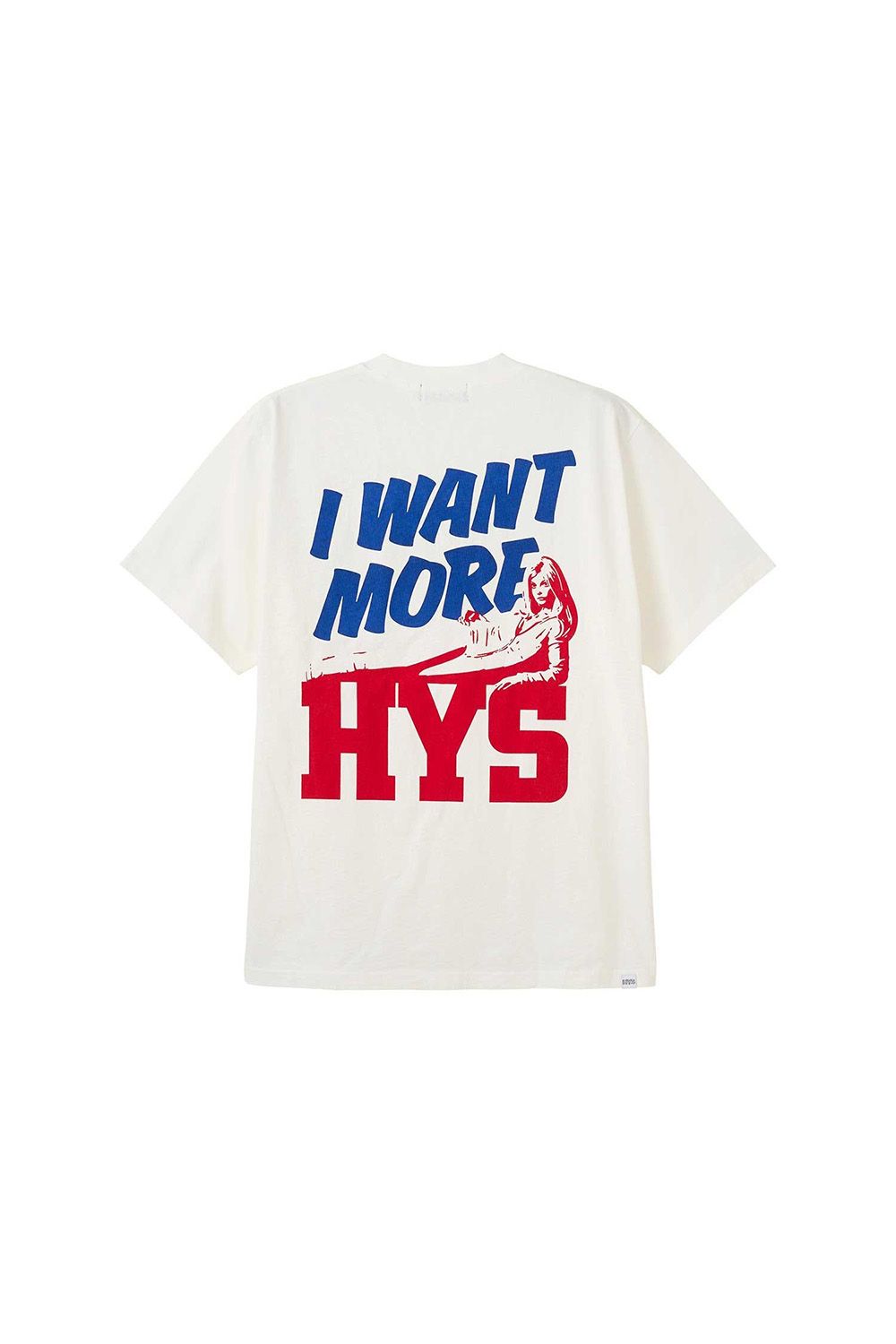 Rakuten - 送料無料 トップス HYSTERIC GLAMOUR ヒステリックグラマー I WANT MORE HYS Tシャツ / ホワイト 返品交換不可