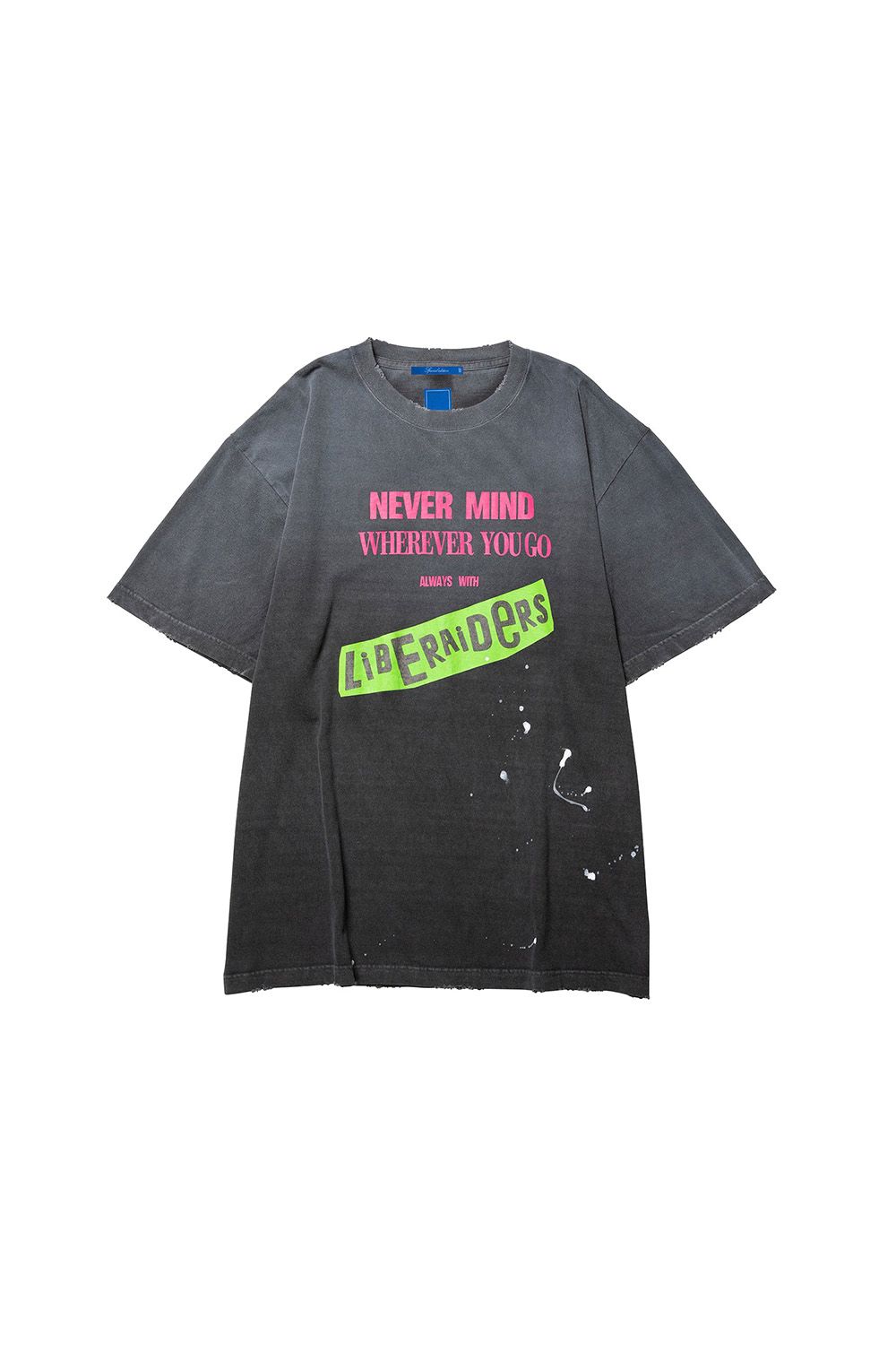樂天商城 - トップス liberaiders リベレイダース FADED PUNK LOGO TEE / ブラック 返品交換不可
