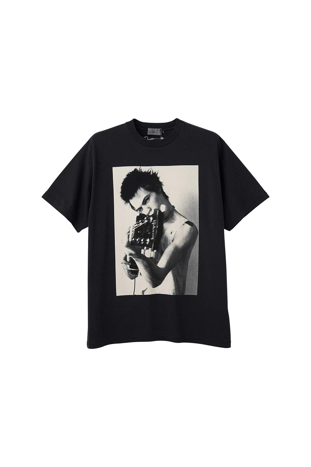 送料無料 トップス HYSTERIC GLAMOUR ヒステリックグラマー DENNIS MORRIS/SID STOCKHOLM 1977 Tシャツ / ブラック 返品交換不可