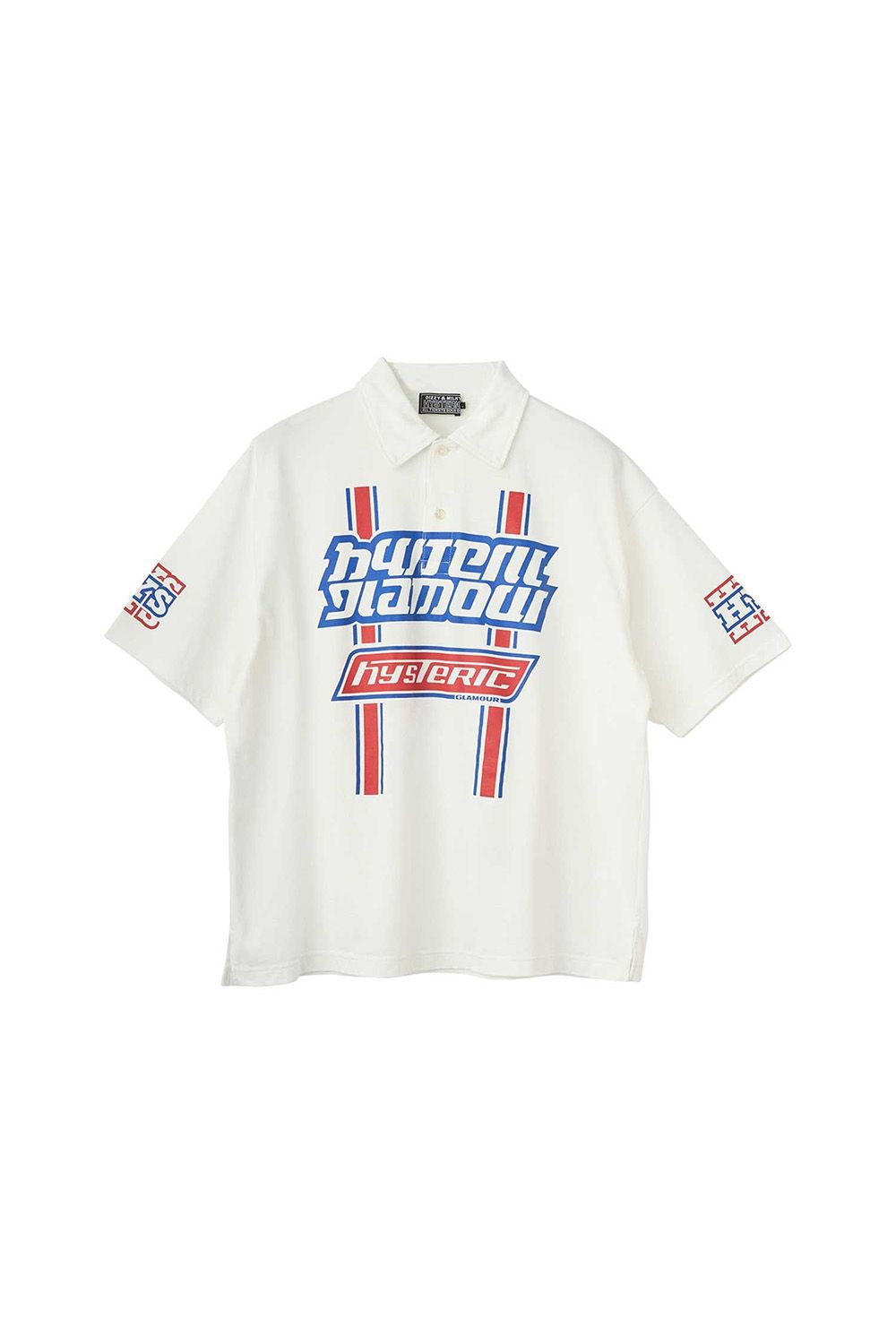 Rakuten - 送料無料 トップス HYSTERIC GLAMOUR ヒステリックグラマー HG PIT CREW シャツ /ホワイト 返品交換不可