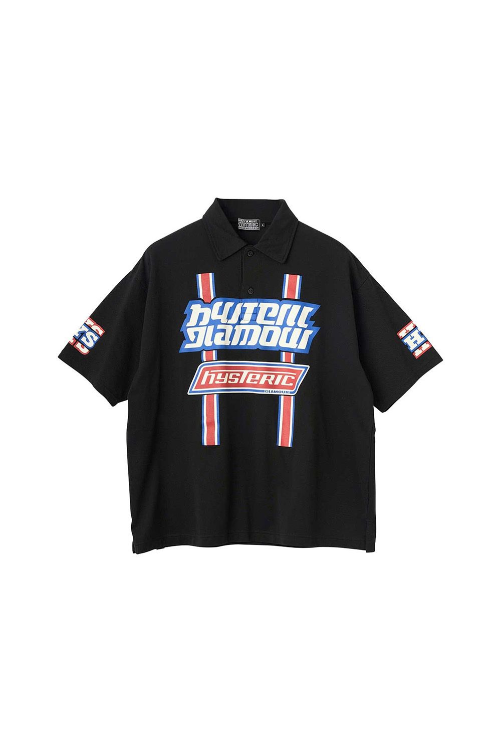 Rakuten - 送料無料 トップス HYSTERIC GLAMOUR ヒステリックグラマー HG PIT CREW シャツ / ブラック 返品交換不可