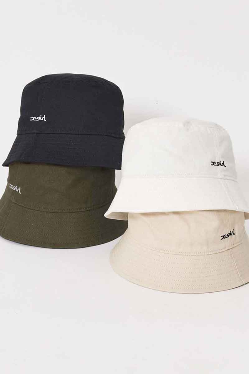 楽天Valuation share送料無料 帽子 X-girl エックスガール BASIC BUCKET HAT 返品交換不可