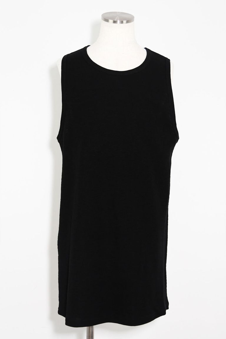 樂天商城 - 送料無料 トップス A.F ARTEFACT エーエフ アーティファクト Surf Knit Long Tank Top / ブラック 返品交換不可