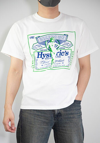 Rakuten - 送料無料 トップス HYSTERIC GLAMOUR ヒステリックグラマー HG LABEL Tシャツ / ホワイト 返品交換不可