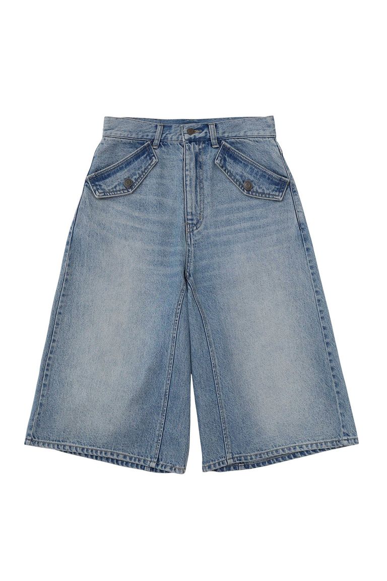 Rakuten - 送料無料トップス X-girl エックスガール FLAP POCKET SHORTS / ライトインディゴ