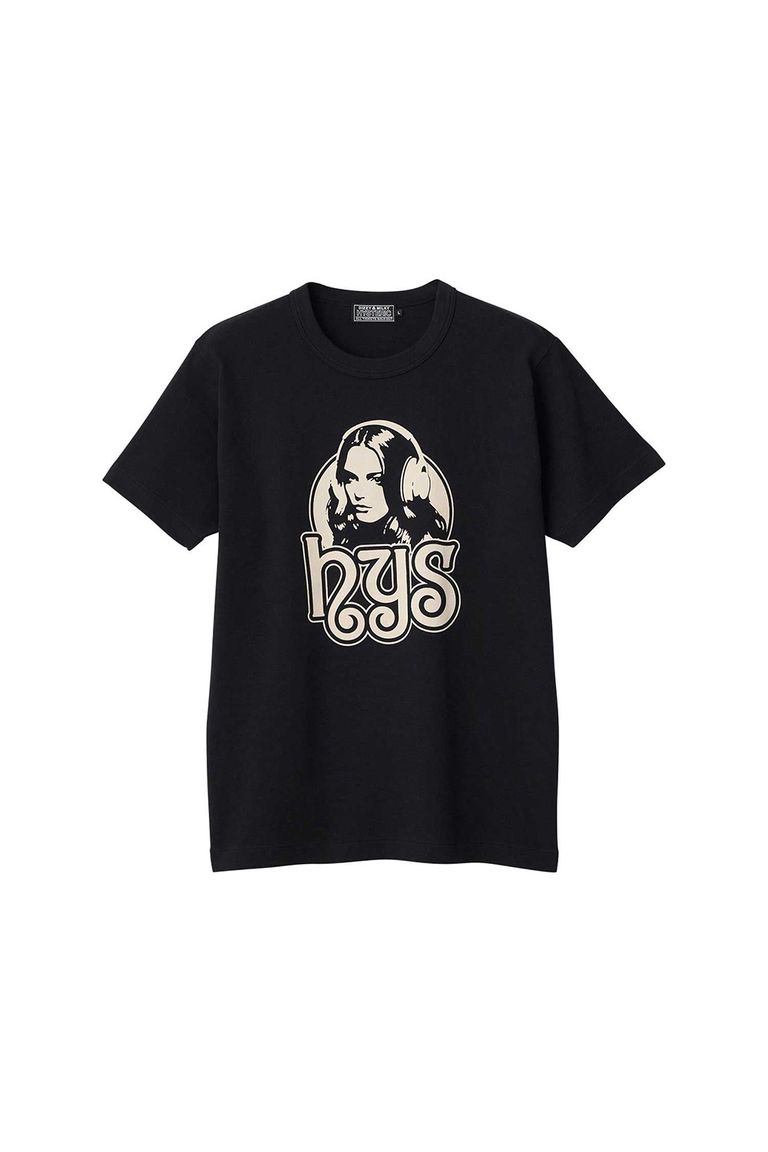 送料無料 トップス HYSTERIC GLAMOUR ヒステリックグラマーFUTURE DAYS Tシャツ / ブラック 返品交換不可