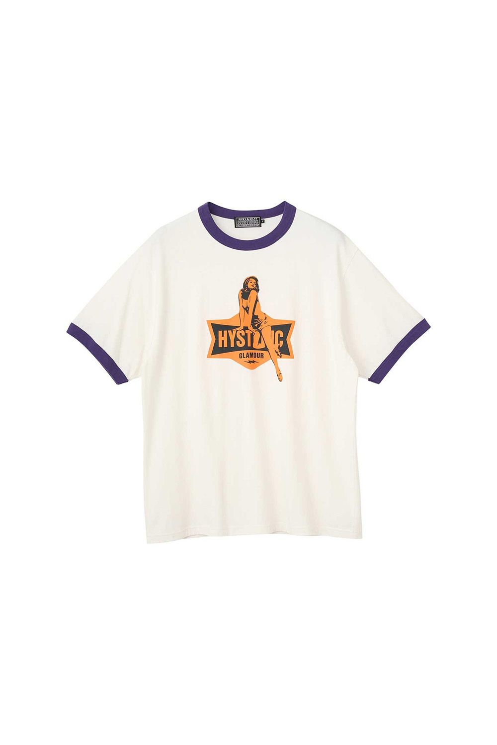 Rakuten - 送料無料 トップス HYSTERIC GLAMOUR ヒステリックグラマー ELECTRIC LADY Tシャツ / ホワイト 返品交換不可