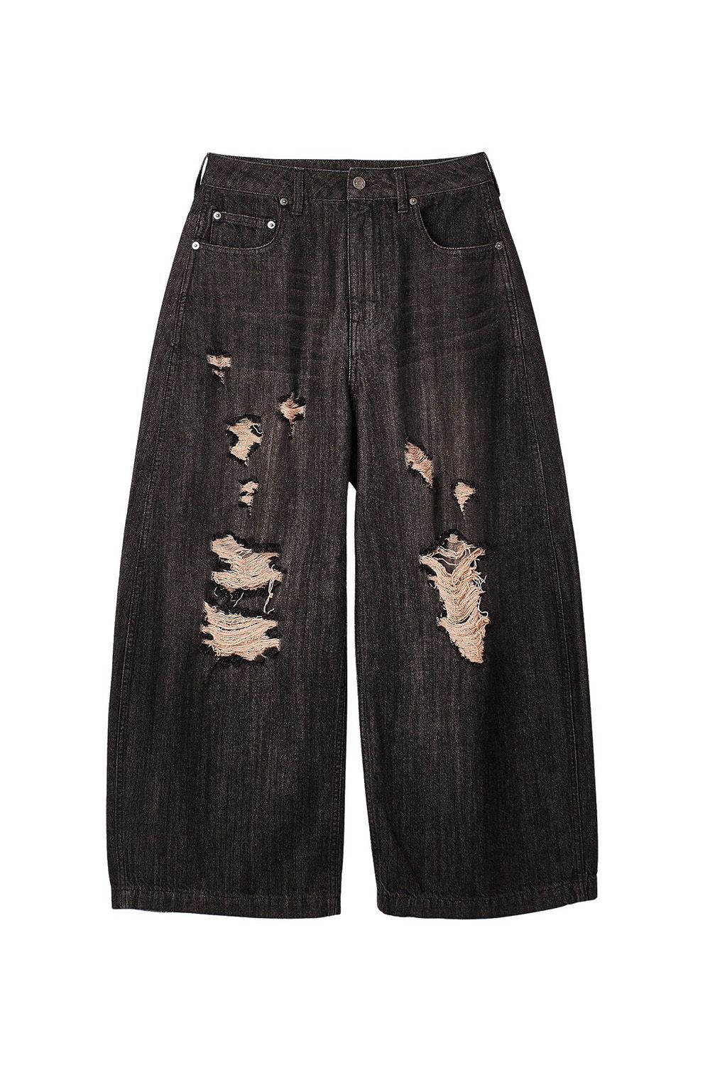 樂天商城 - 送料無料トップス X-girl エックスガール DISTRESSED BAGGY DENIM PANTS / ブラック