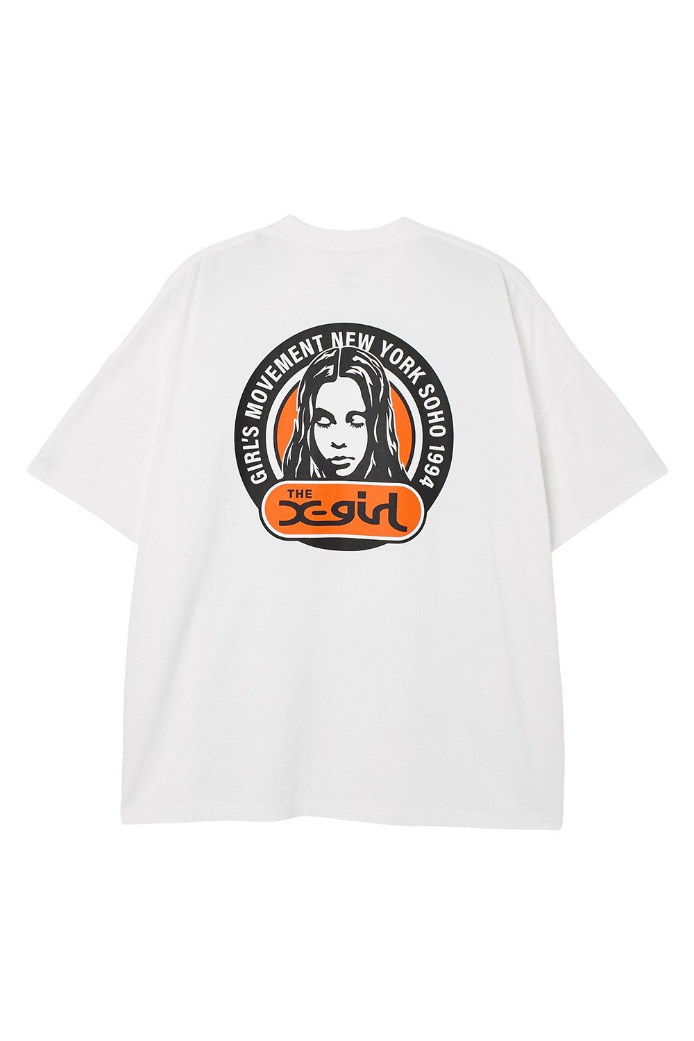 Rakuten - 送料無料トップス X-girl エックスガールCIRCLE LOGO AND FACE S/S BIG TEE DRESS / ホワイト 返品交換不可