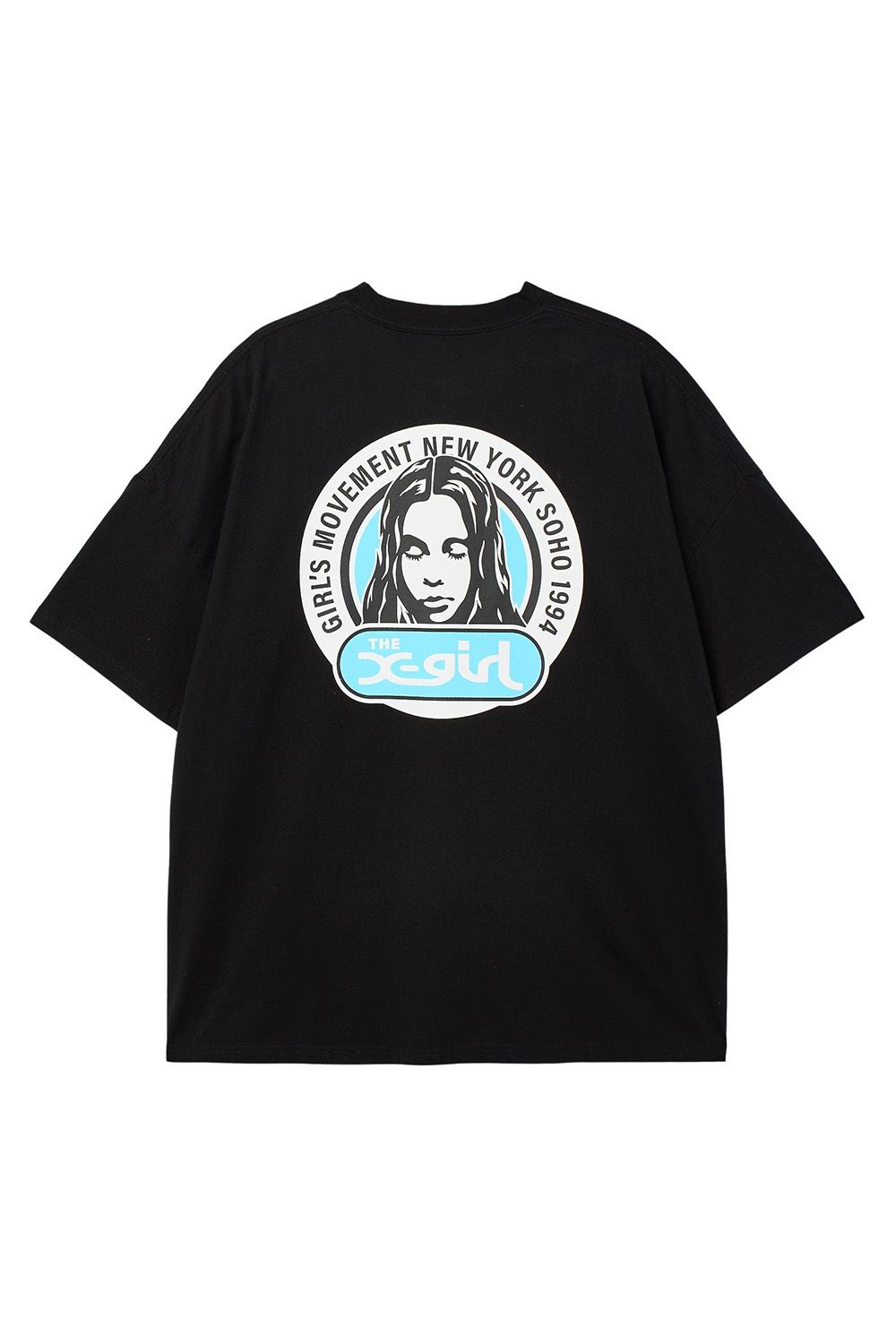樂天商城 - 送料無料トップス X-girl エックスガールCIRCLE LOGO AND FACE S/S BIG TEE DRESS / ブラック 返品交換不可