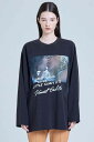 セール商品 30 OFF 送料無料 トップス Little Sunny Bite リトルサニーバイト Vincent Gallo x little sunny bite photo long tee / ブラック 返品交換不可