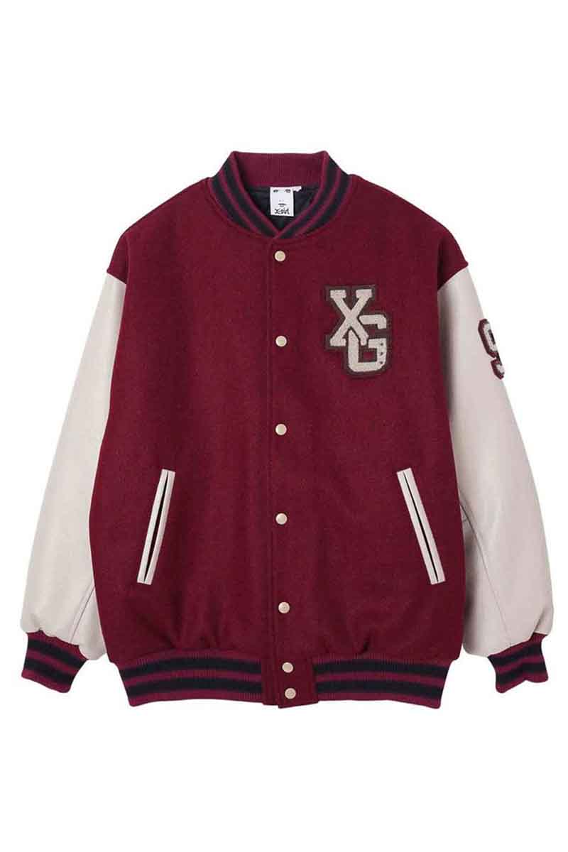 エックスガール アウター レディース セール商品 30%OFF 送料無料 アウター X-girl エックスガール COLLEGE LOGO STADIUM JUMPER / バーガンディー 返品交換不可