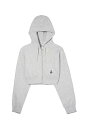 セール商品 30%OFF トップス X-girl エックスガール FACE COMPACT ZIP UP HOODIE / アッシュ 返品交換不可