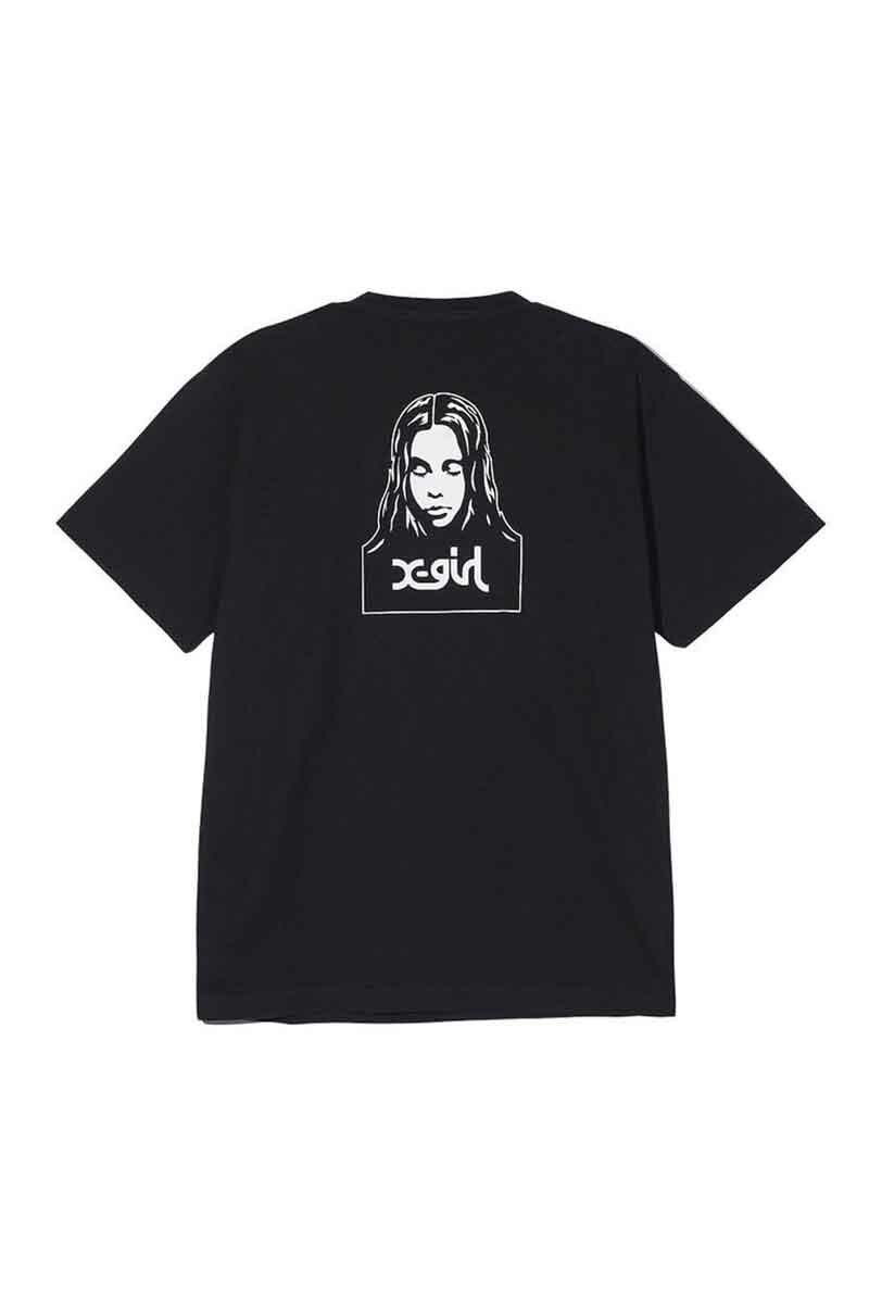  gbvX X-girl GbNXK[ FACE S/S TEE / ubN