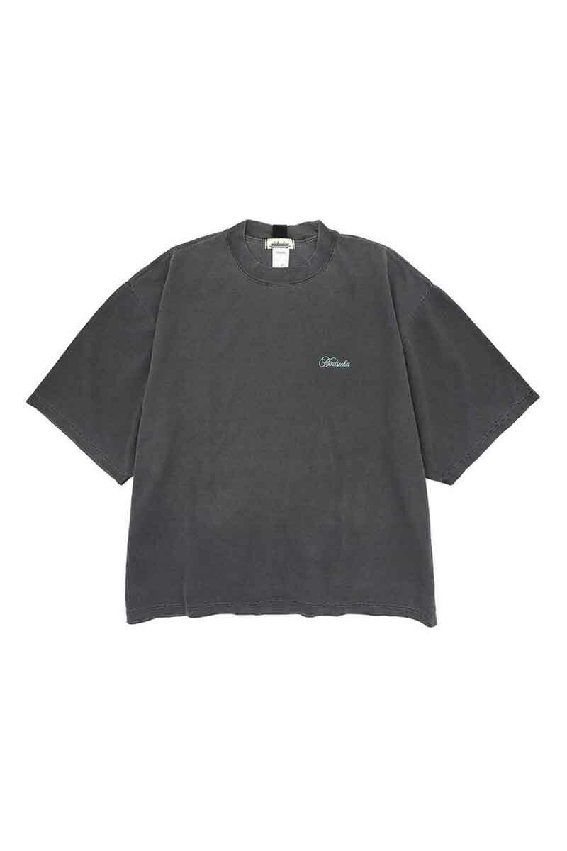 送料無料 トップス mindseeker マインドシーカー Script Logo Embroidery BIG TEE / スミブラック