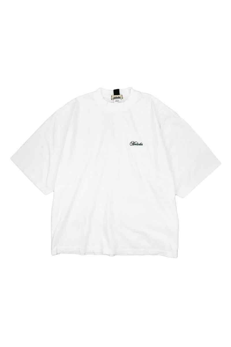 送料無料 トップス mindseeker マインドシーカー Script Logo Embroidery BIG TEE / ホワイト