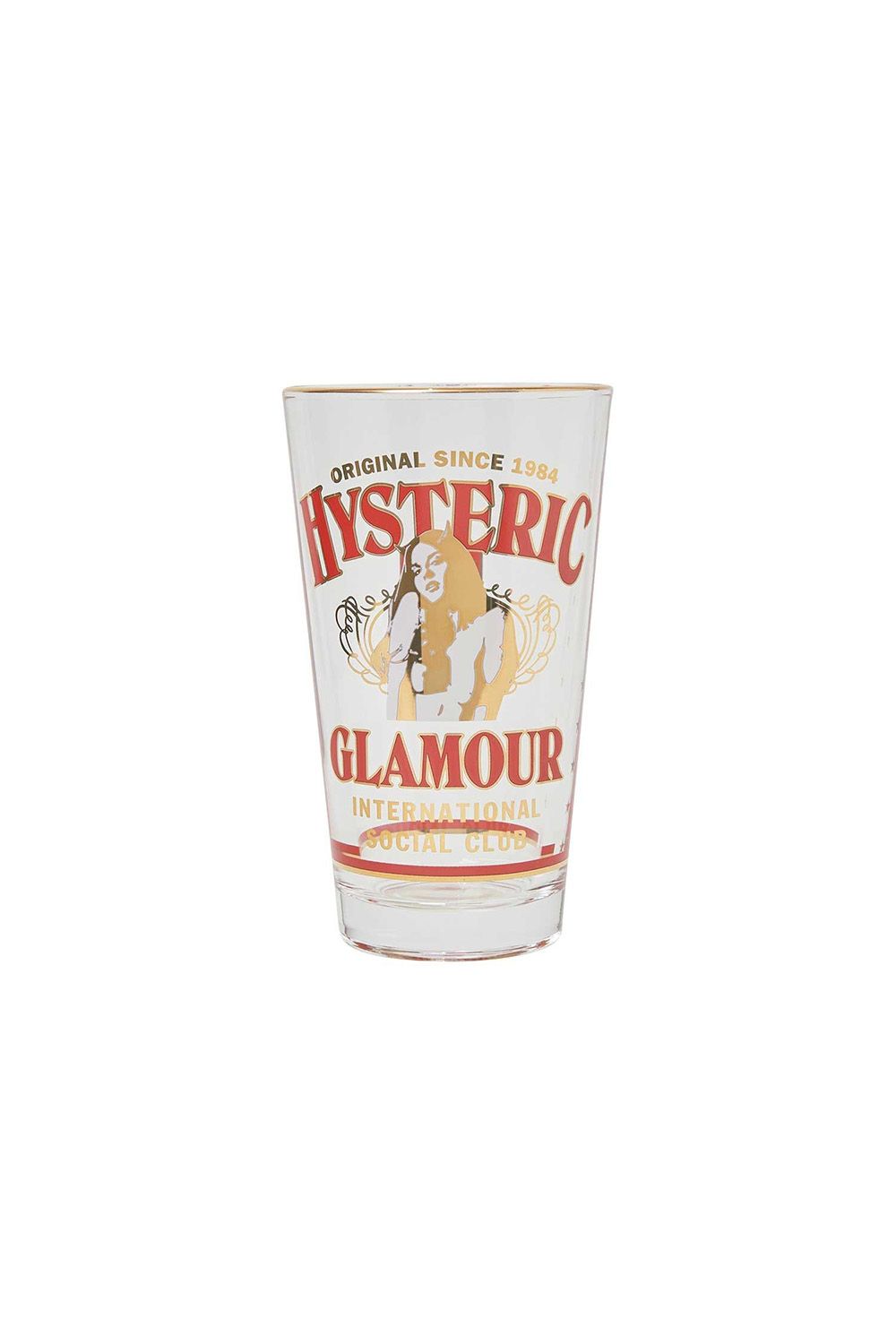 商品説明 HYSTERIC WOMANを組み合わせスーベニアライクに仕上げた1パイントグラス。 容量480ml　　
