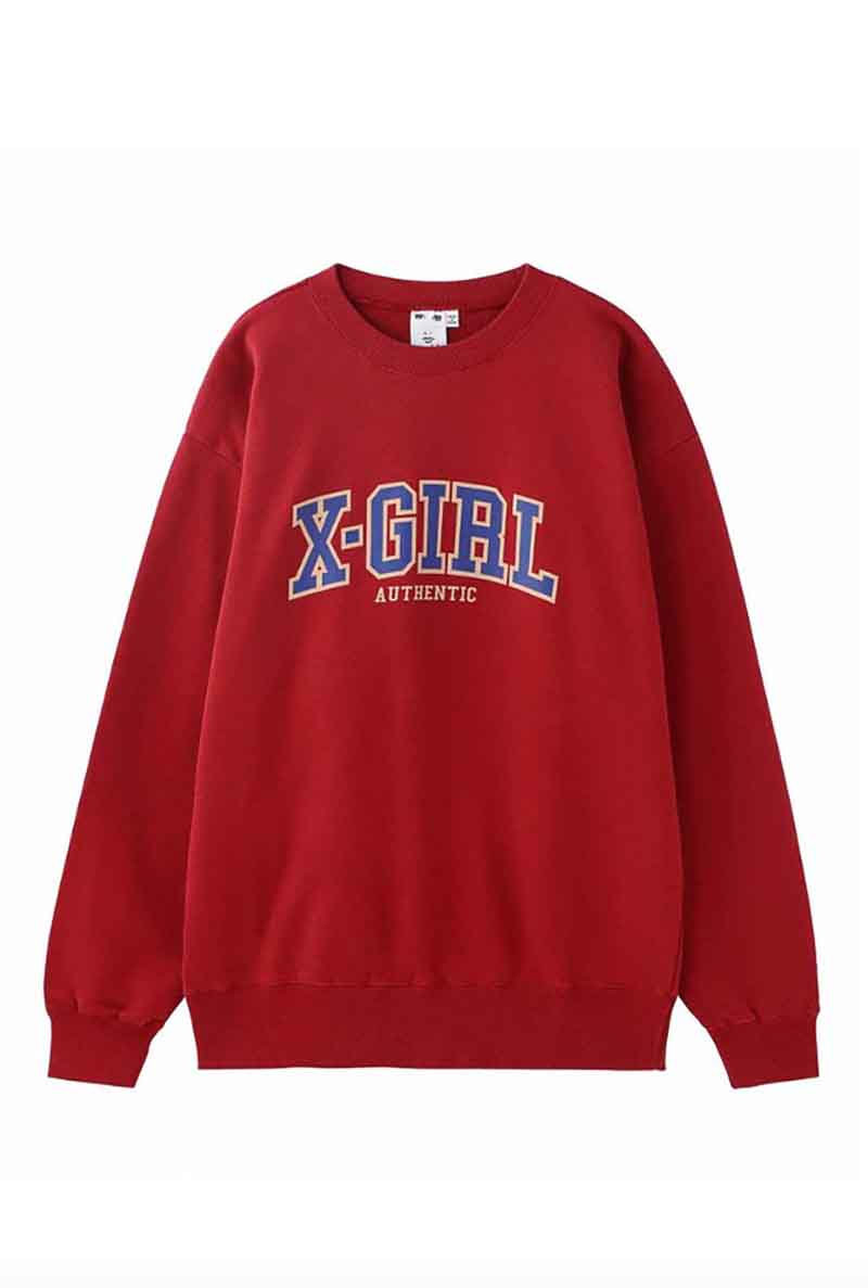 Z[i 30%OFF  gbvX X-girl GbNXK[ COLLEGE LOGO CREW SWEAT TOP / o[KfB[ ԕis