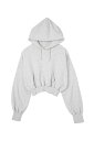 セール商品 30%OFF 送料無料 トップス X-girl エックスガール EMBROIDERED MILLS LOGO COMPACT SWEAT HOODIE / アッシュ 返品交換不可