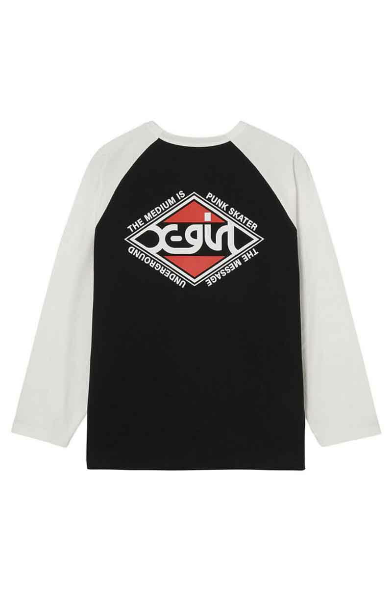  gbvX X-girl GbNXK[ RHOMBUS LOGO B/B BIG TEE / ubN