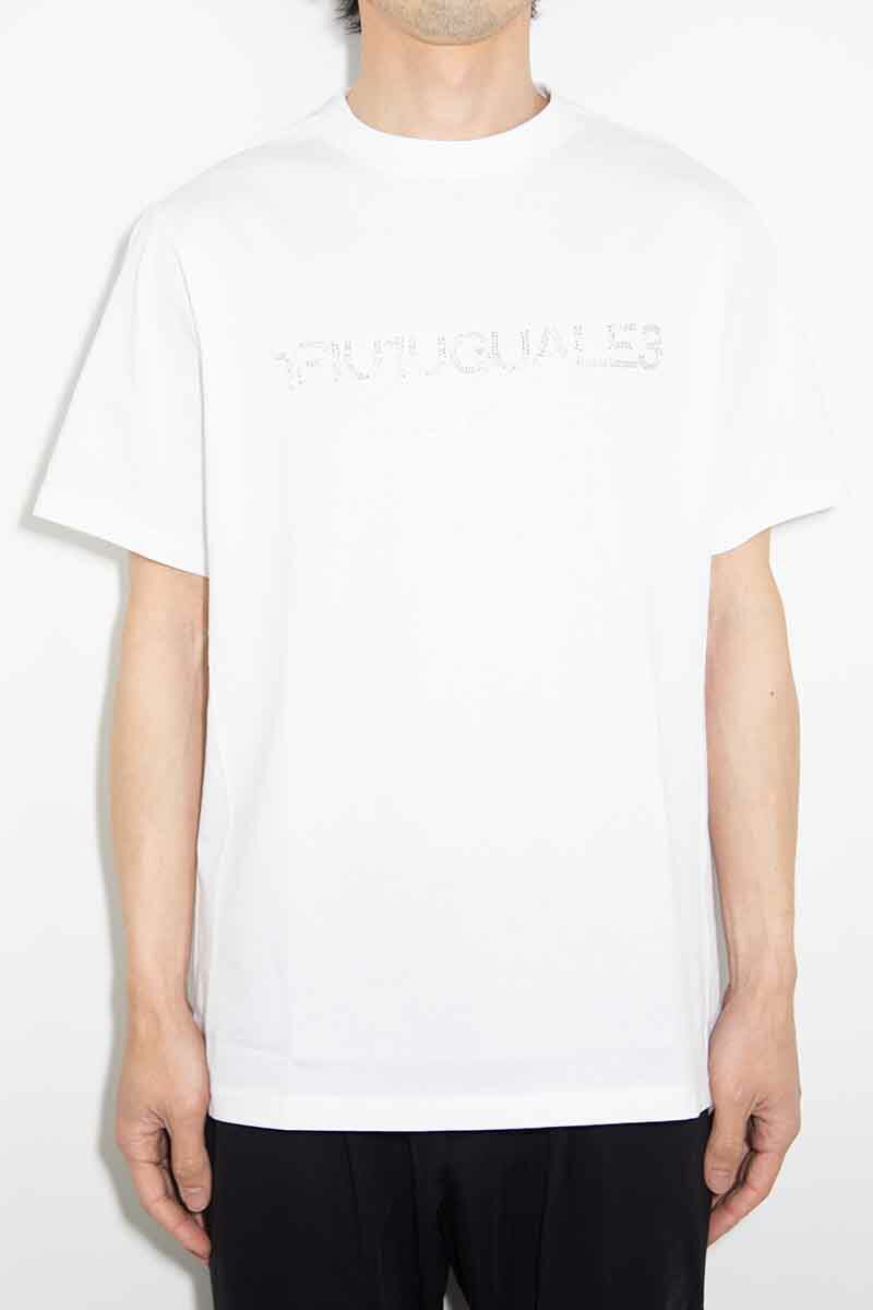 Rakuten - セール商品 30%OFF トップス 1PIU1UGUALE3 RELAX ウノピゥウノウグァーレトレ リラックス BEADED LOGO T-SHIRT / ホワイト 返品交換不可