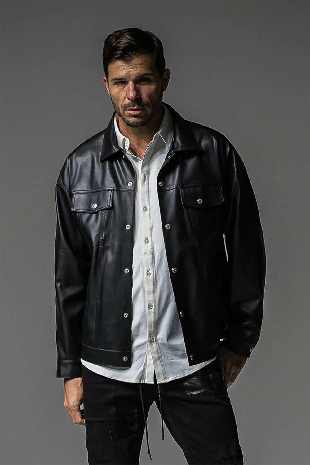 Rakuten - 送料無料 RESOUND CLOTHING リサウンドクロージング LEATHER OVER 3RD G / ブラック