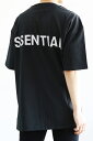 送料無料 トップス FEAR OF GOD FOG ESSENTIALS フィアオブゴッド エッセンシャルズ REFLECTOR LOGO S/S TEE / ブラック 返品交換不可