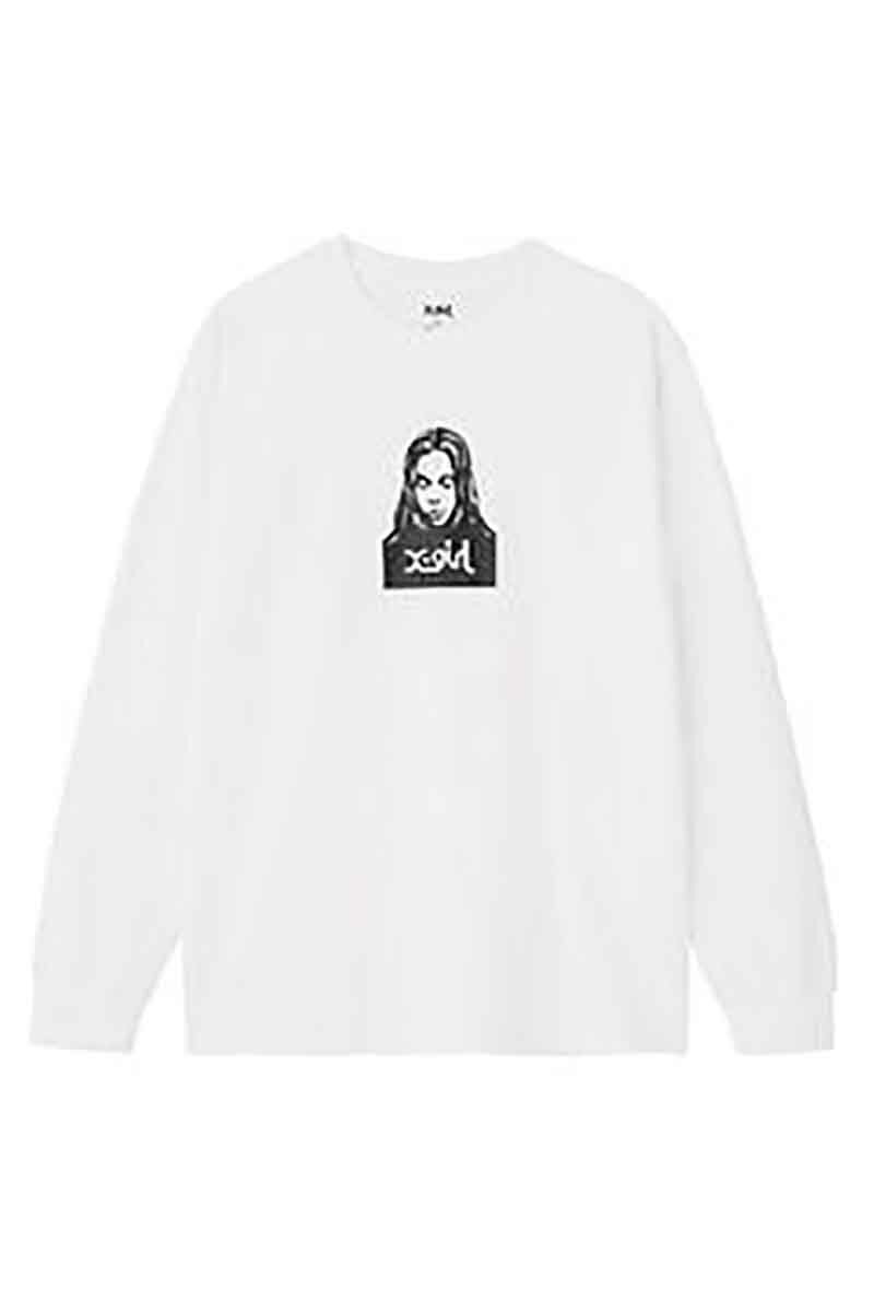  gbvX X-girl GbNXK[ FACE L/S TEE / zCg