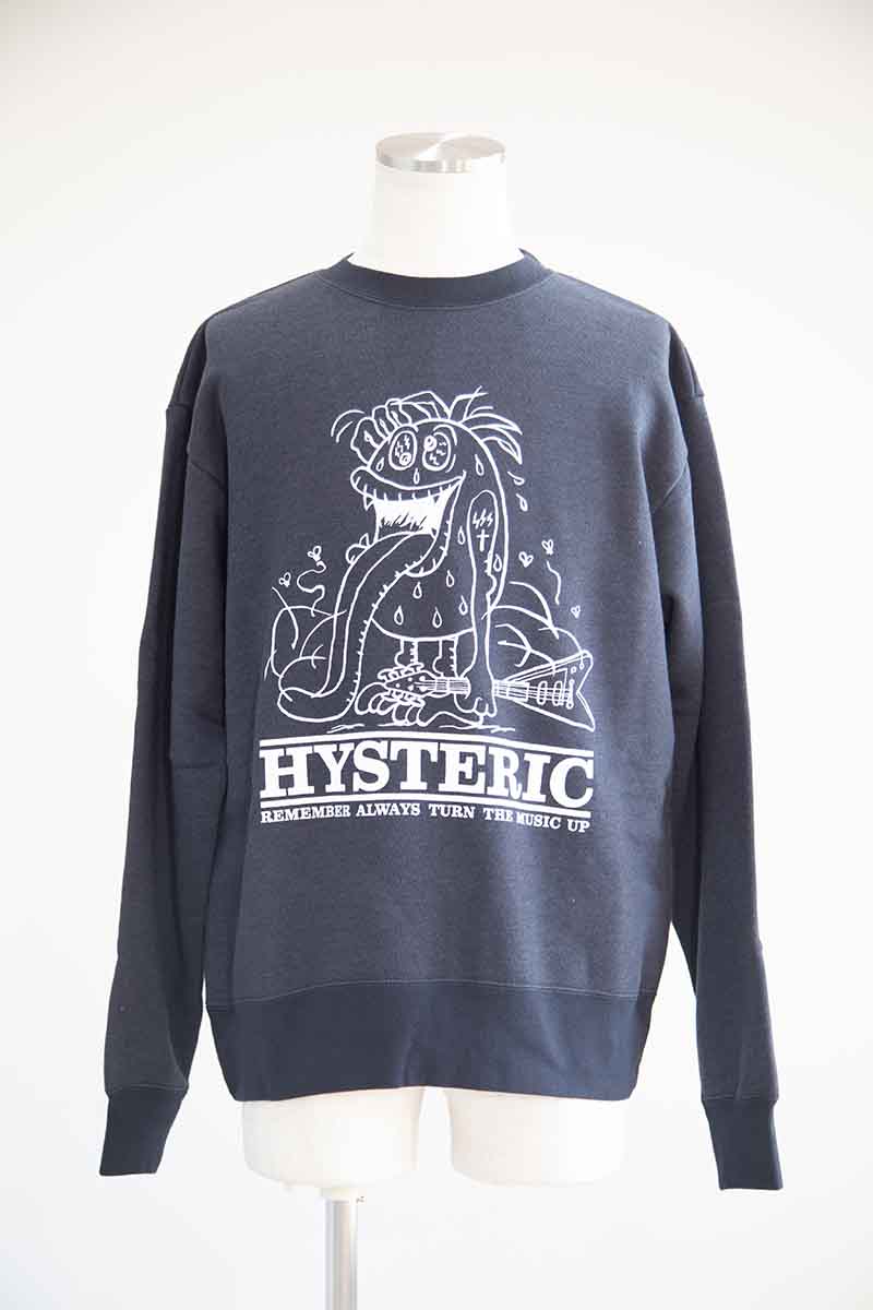 送料無料 トップス HYSTERIC GLAMOUR ヒステリックグラマー SBM FLYING V スウェット / ブラック