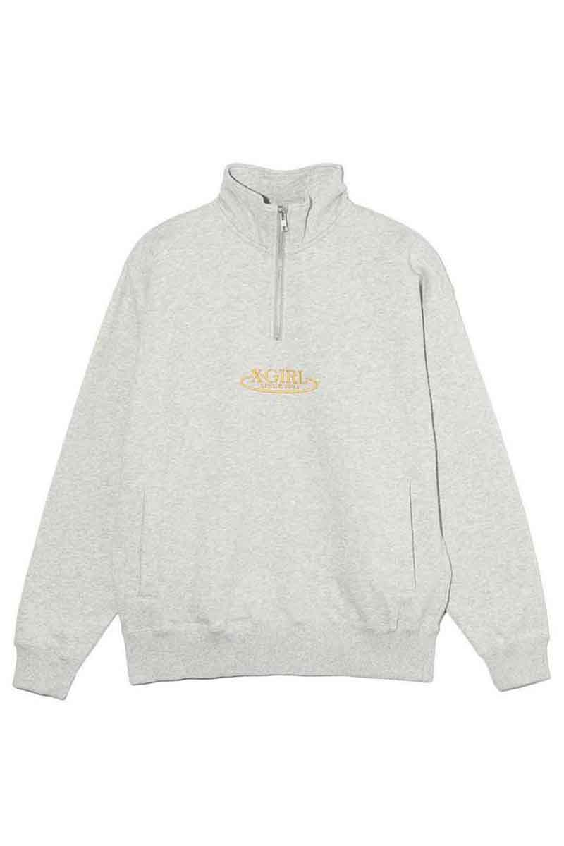 Z[i 30%OFF  gbvX X-girl GbNXK[ OVAL LOGO HALF ZIP SWEAT TOP / AbV ԕis