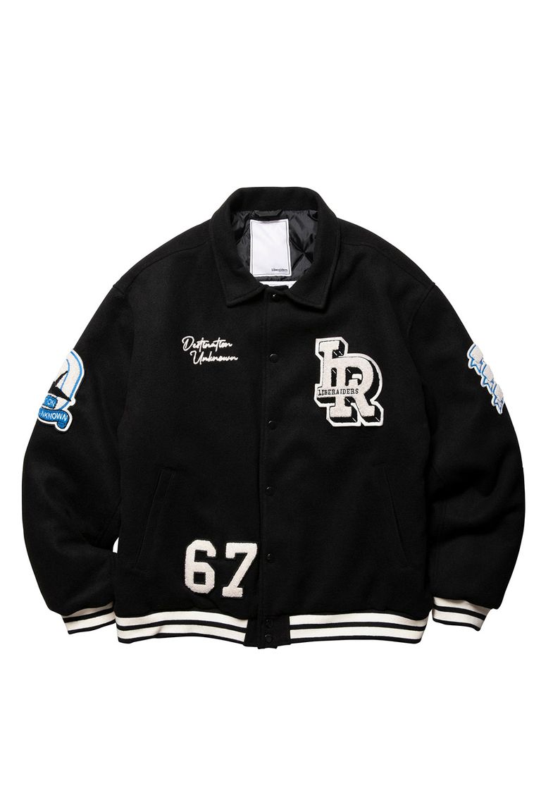 Rakuten - セール商品30%OFF 送料無料 トップス liberaiders リベレイダース LR VARSITY JACKET / ブラック