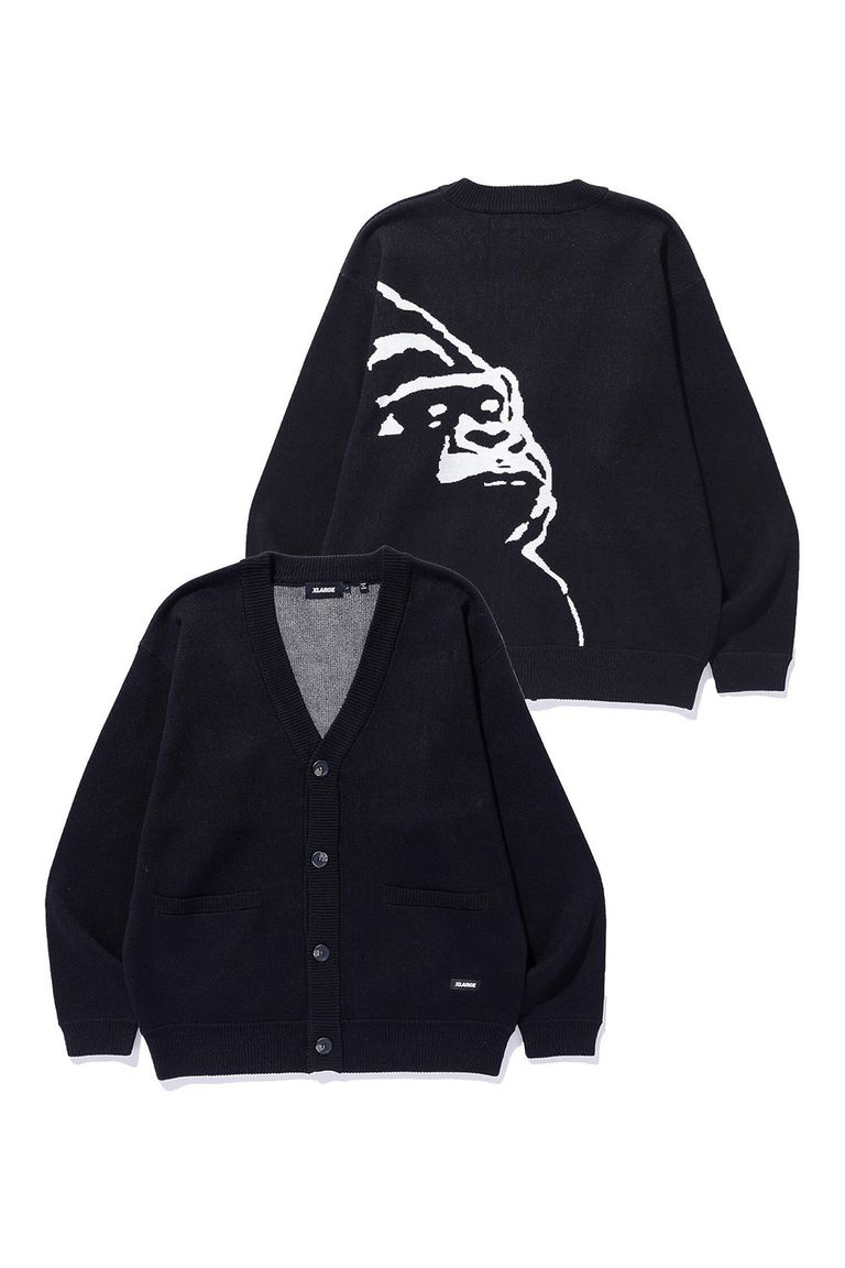 Rakuten - セール商品30%OFF トップス XLARGE エクストララージ OG KNIT CARDIGAN / ブラック