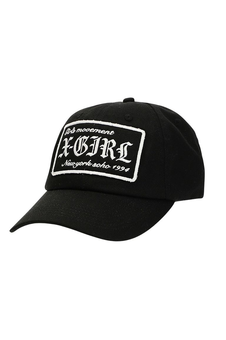 For Women - セール商品30%OFF 帽子 X-girl エックスガール LOGO PATCH 6PANEL CAP / ブラック