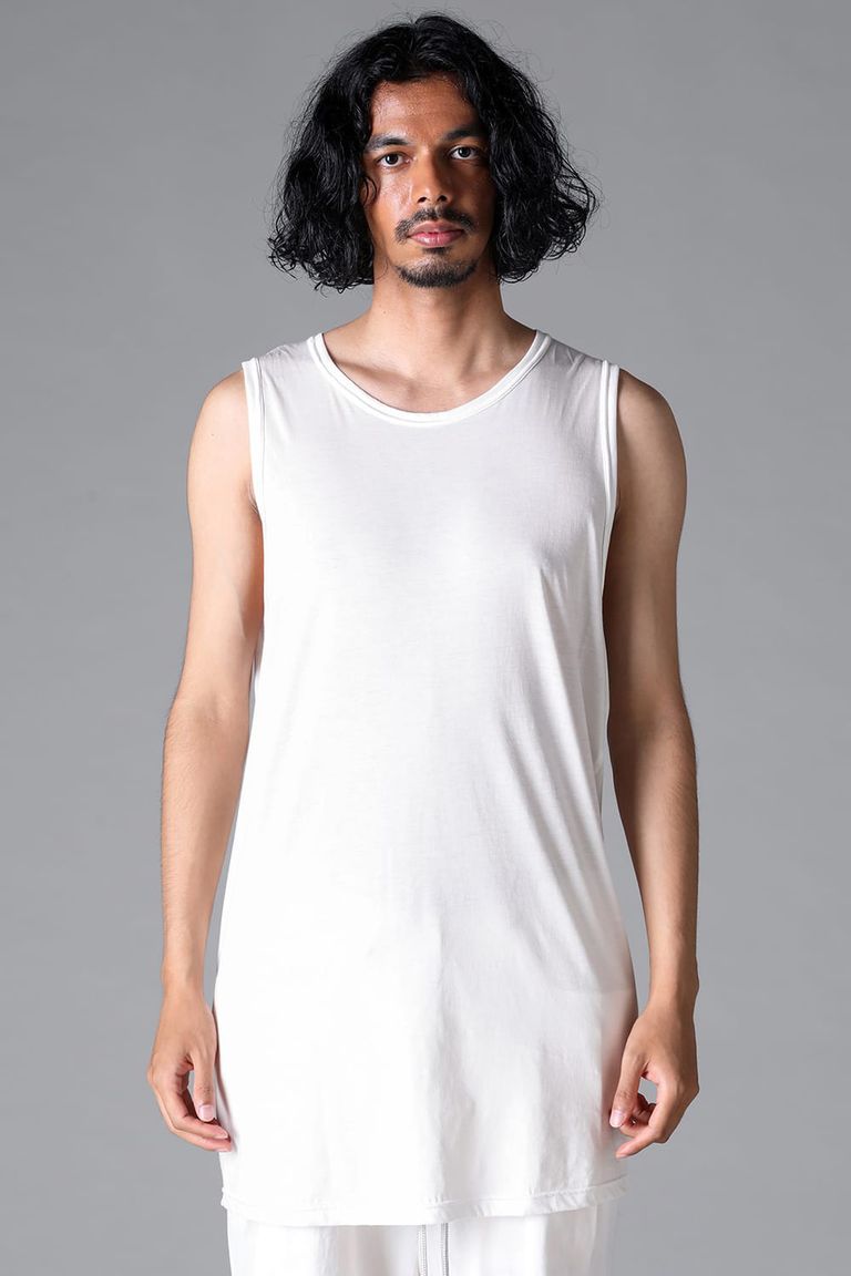 予約商品　送料無料 トップス A.F ARTEFACT エーエフ アーティファクト ロングタンクトップ / LONG TANK TOP / アイボリー / ag-6083-3 返品交換不可