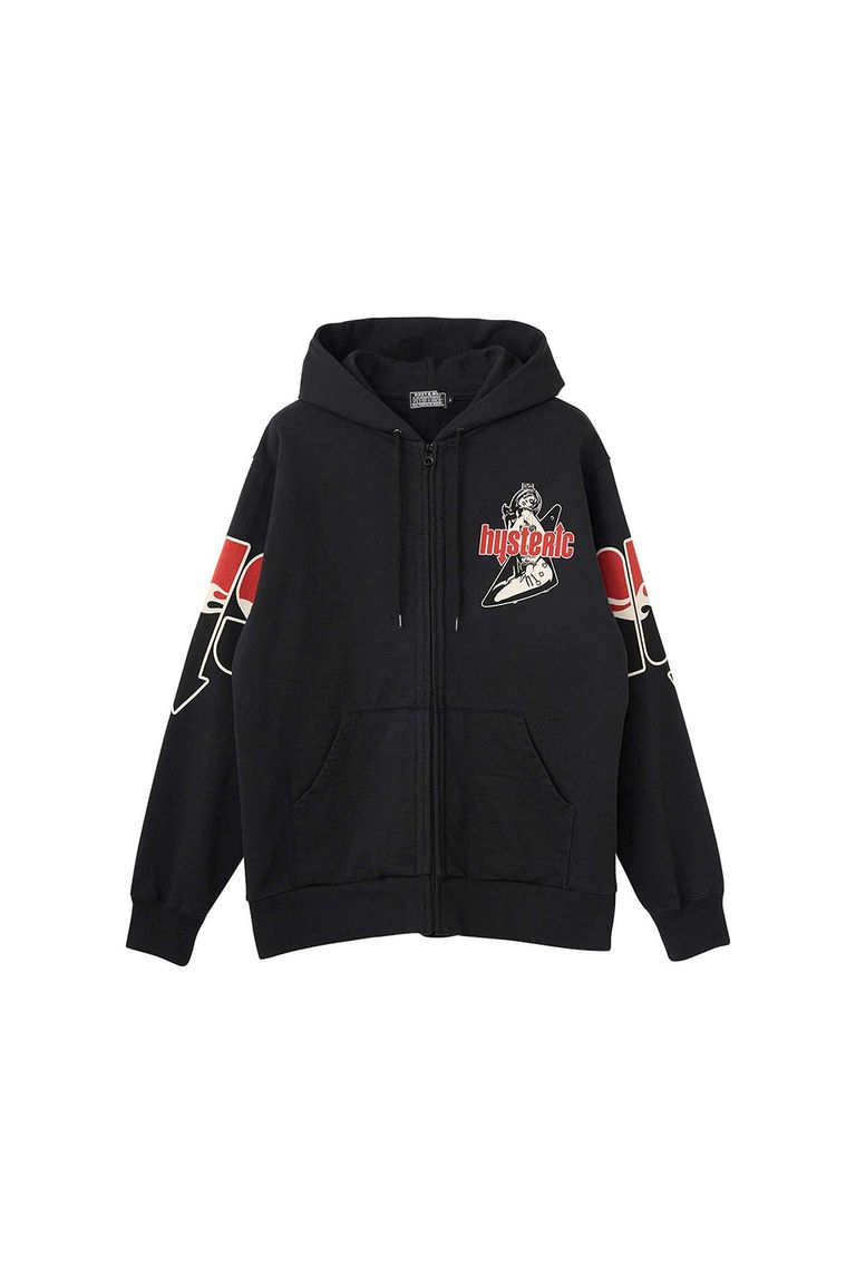 送料無料 トップス HYSTERIC GLAMOUR ヒステリックグラマー HYS FLARE LOGO パーカー / ブラック（楽天・Valuation share）