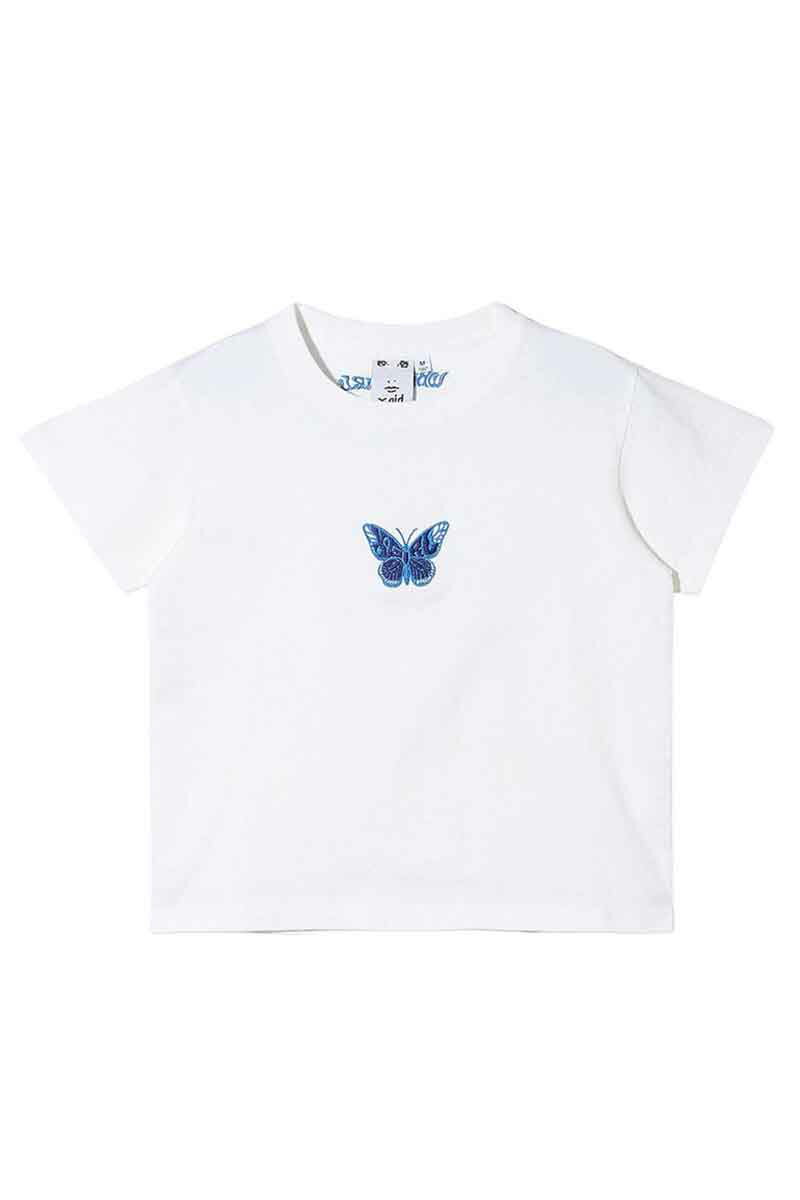  gbvX X-girl GbNXK[ EMBROIDERED BUTTERFLY LOGO S/S BABY TEE / zCg