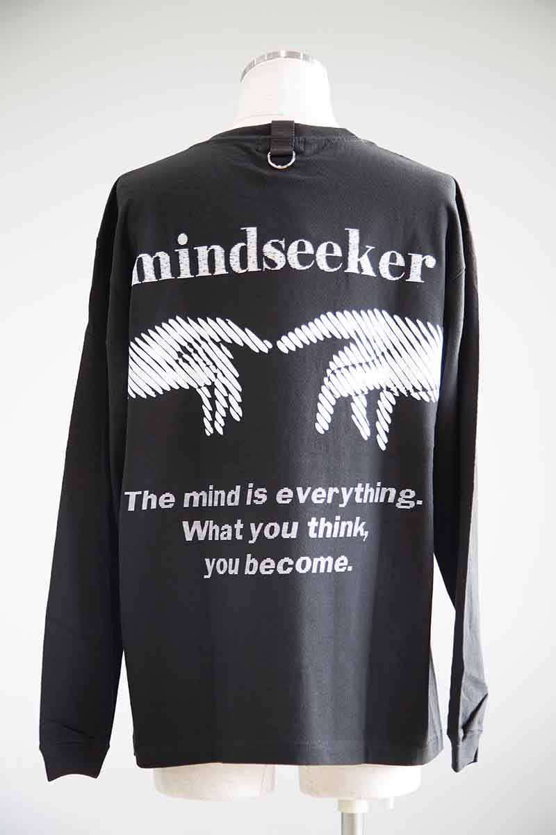 樂天商城 - セール商品 30%OFF 送料無料 トップス mindseeker マインドシーカー Massage L/S Tee / ブラック 返品交換不可